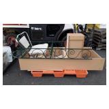Furniture Skid lot of lot: pressed wood shelves,