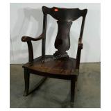 Rocking chair, age wear as shown