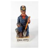 Old Commonwealth whisky decanter, Coal Miner