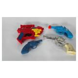 Toy guns, includes two cap guns