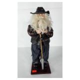 Fishing Santa Claus figure, 19"