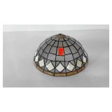 Leaded stained glass lamp shade, 11.5"