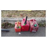 3 Poly Gas Containers