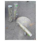 3 Bird Feeders, hood dome included