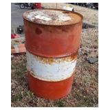 Metal 55 Gallon Barrel