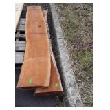 Two Saw Mill Rough Cut Cherry Slab Boards, about