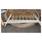 Queen size Metal Bed has side rails no bolts to