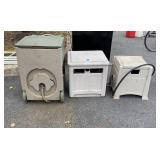 Three Water Hose Reels, seller code 36
