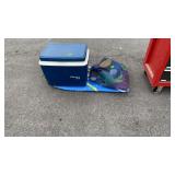 Beach Items lot, Gott 34 cooler, Boogie board,