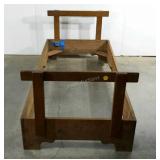 Wormy chestnut bed frame, will require a custom