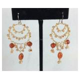 Beaded dangle earrings