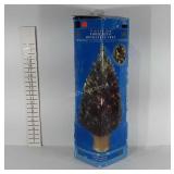 32" fiber optic revolving Christmas tree with box