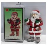 Holiday decor, Poly Musical sonic Santa with box