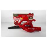 Homelite 7 amp electric blower, with manual,