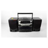 Koss boom box with detachable speakers, double