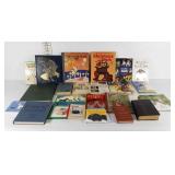 Books, many about dogs including Jeane Dixon