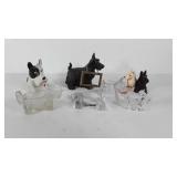 Scottish Terrier figurines, paperweight,  bank