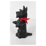 Cast iron Scottish Terrier dog doorstop, 8"