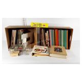 Sewing books and accessories, includes The Vogue