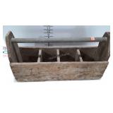 Wooden tool caddy, 22"