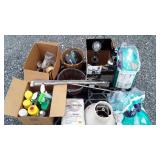 Skid lot, lamps, adult disposable briefs, grout,