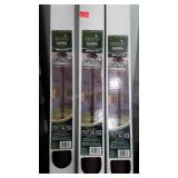 Three 84" Aluminum Lamp Post, rustic brown