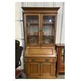 Antique Secretary Desk with Bookcase Hutch, top