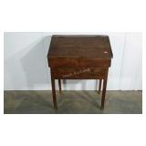 Primitive Slant Lift Top desk, front leg has been