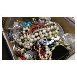 Large box of costume jewelry