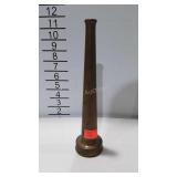 Brass fire hose nozzle