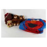 Plush bears including one Boyds bear, and Playhut