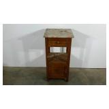 Marble topped stand, 16 x 16 x 33, top not