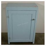 Painted cabinet, 24 x 13.5 x 34