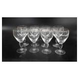 Set of eight Irish coffee wine glasses