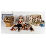 Doll parts, porcelain, poly, multicultural, wigs,