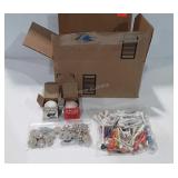 Golf supplies, includes box of used golf balls,