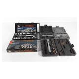 Craftsman and Cobra socket sets, standard sizes
