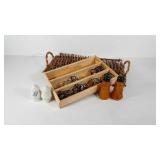 Kitchenwares utensil organizer, salt  & pepper