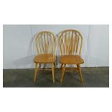 Two dining chairs, Windsor and arrow back