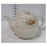 Ceramic teapot marked The Enterprise aluminum