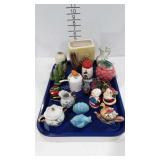 Ceramics and glassware, includes planters, bud