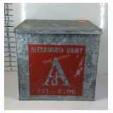 Alexandria dairy galvanized dairy box