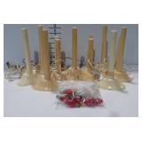 Holiday decor, candle lights, seven total with