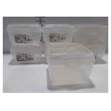 Sterilite storage containers for index cards,