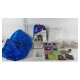 Crafting group, patterned fabric, poly-fil,