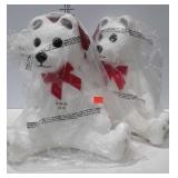 Two blow mold bears,