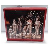 Holiday Decor, eleven piece Nativity set with box