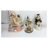 Maud Humphrey Bogart figurines six