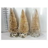 Three seashell design Christmas trees