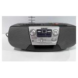 Sony CD radio cassette-corder, CFD-V5, powers up